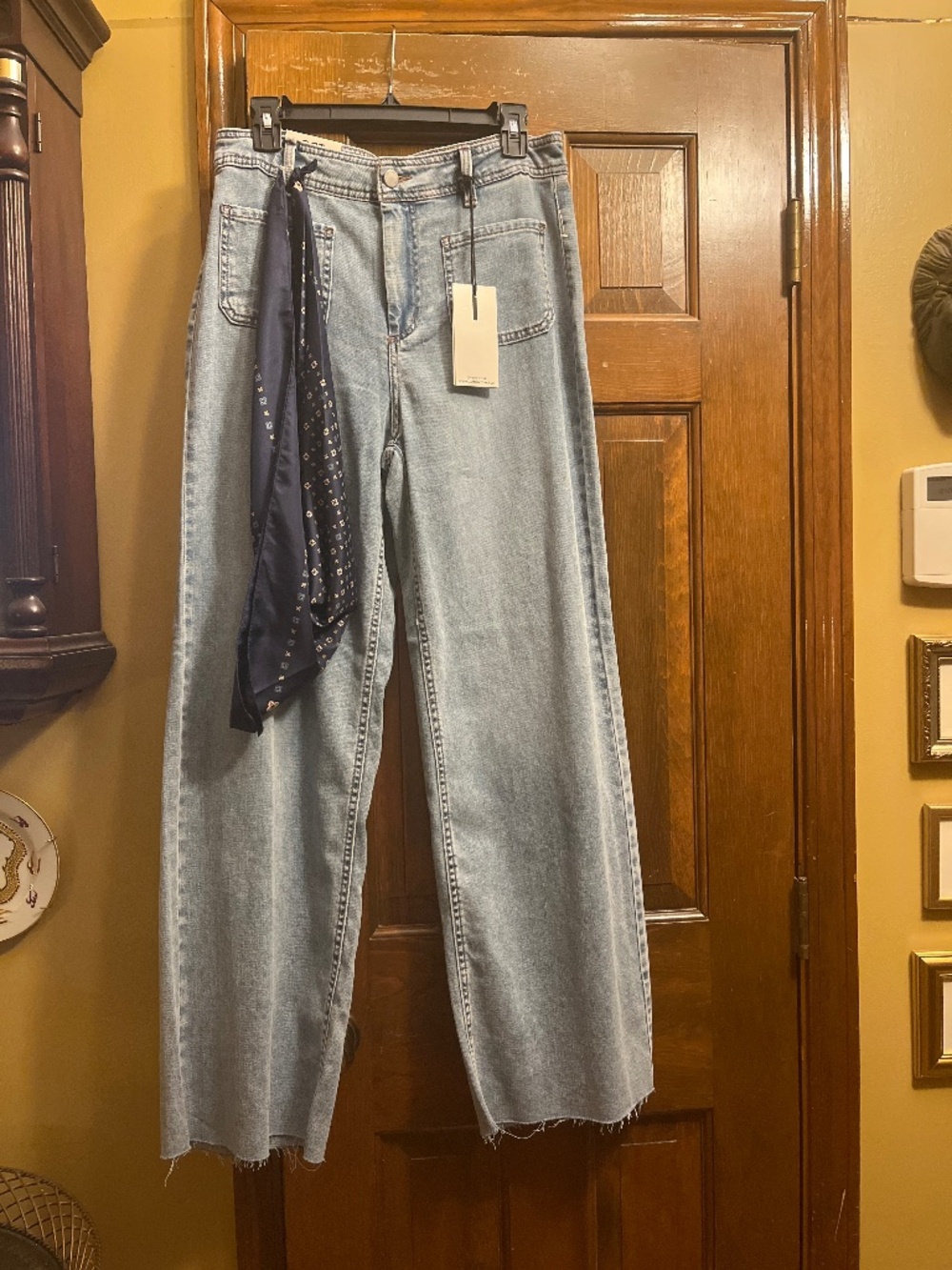 NWT Oat New York Brand High Waist/Wide Leg Denim Jeans.  Sz. 10.